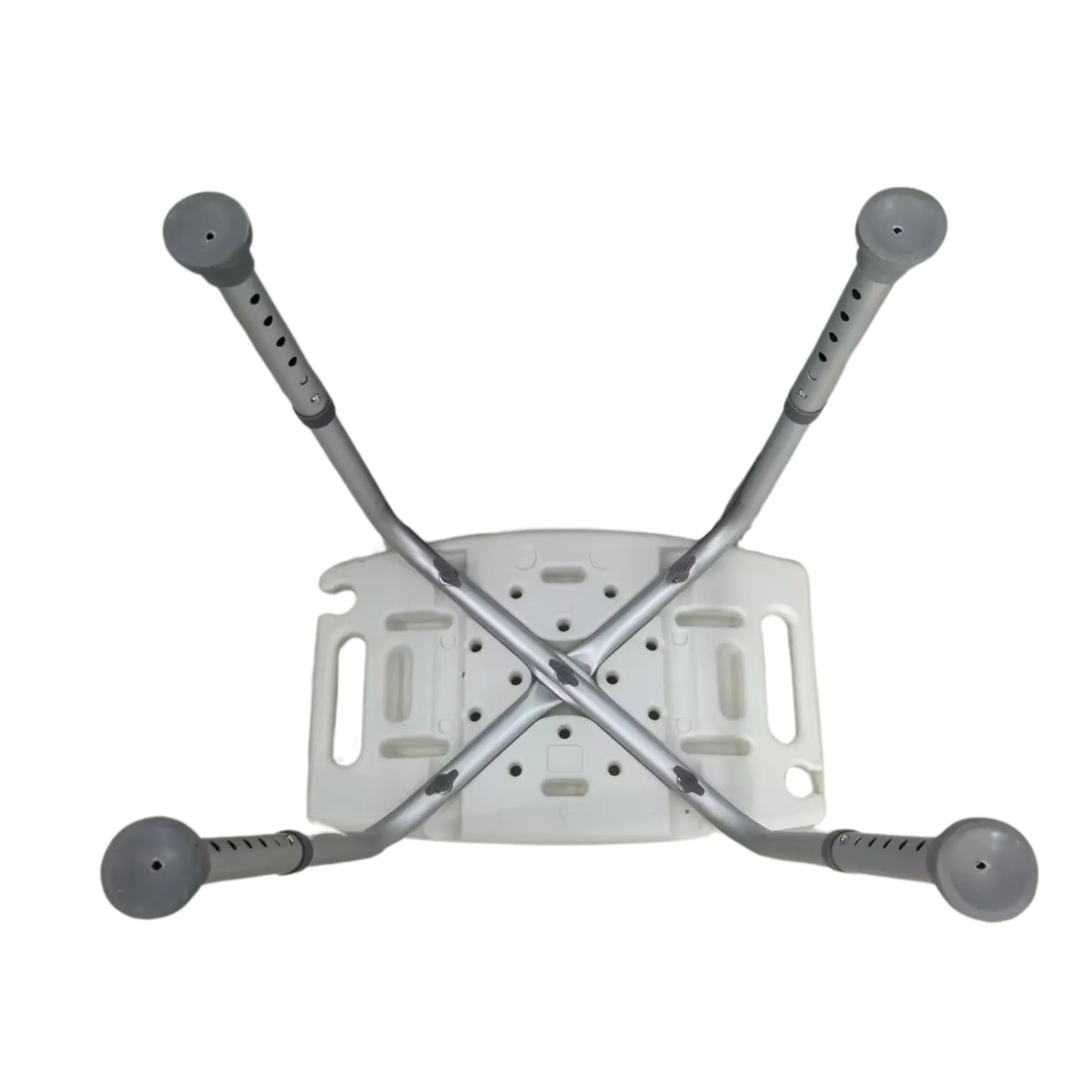 Shower Stool underside showing criss cross frame.