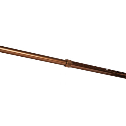 A close-up of a metallic bronze-colored pole or rod with a textured adjustment collar, shown against a solid white background.
