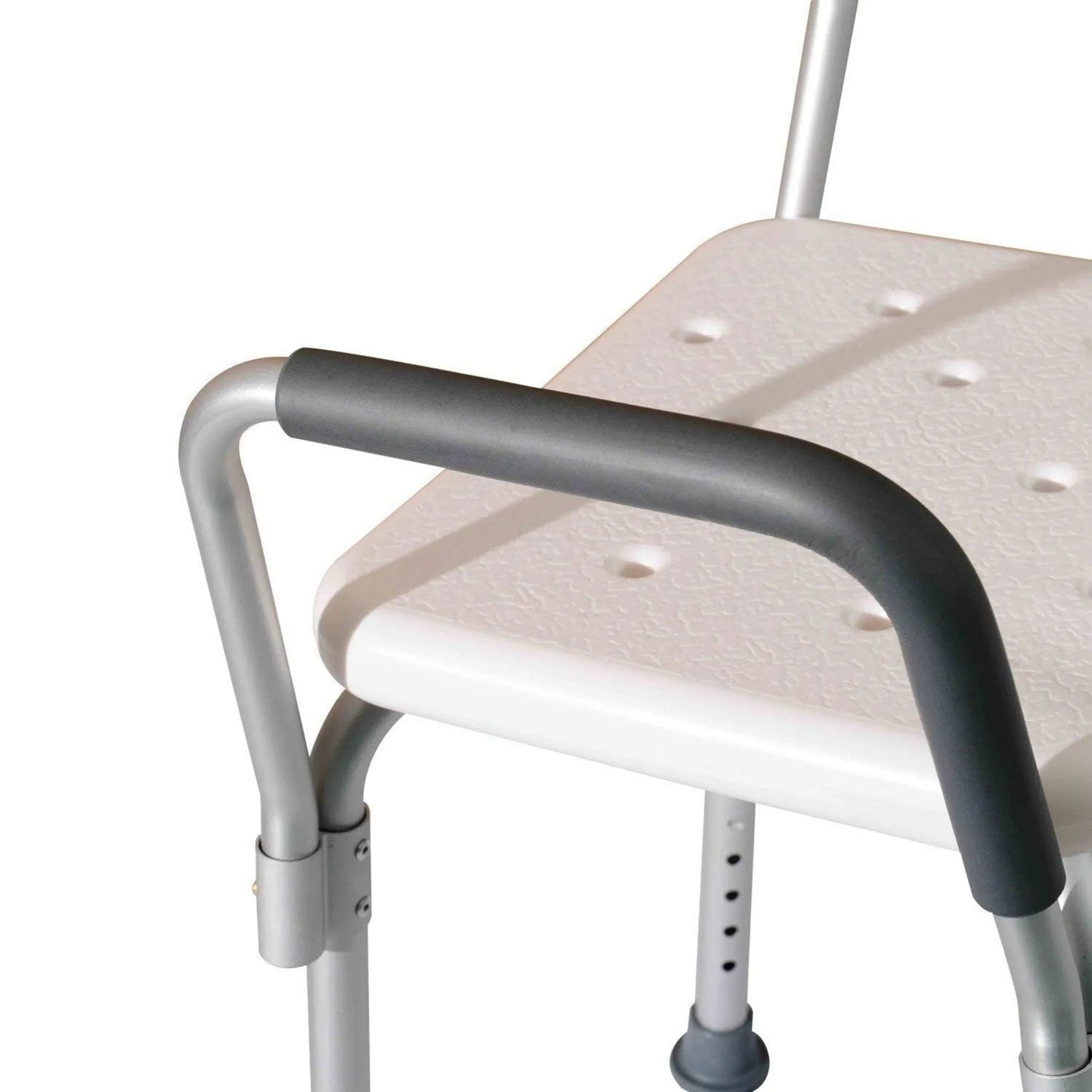 Bath chair with armrest on a white background