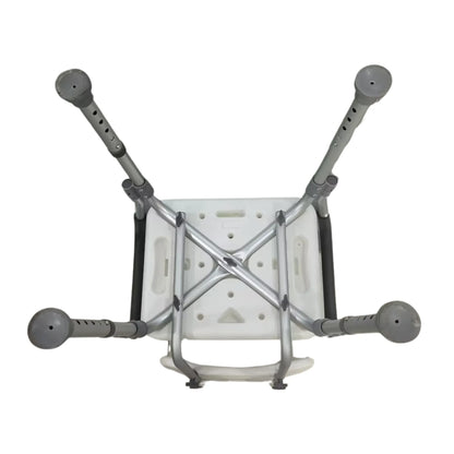 White cube with gray metal frame on a white background