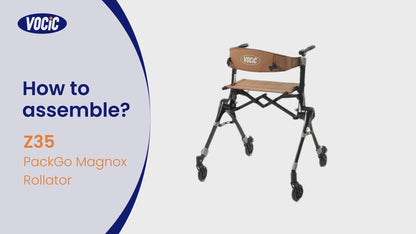 VOCIC Z35 Super Lightweight Rollator: Less than 6kg Backpack sized rollator