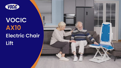 VOCIC AX10 Electric Chair Lift: Floor to Standing Aid with Wheels, Lifts up to 136kg, No Assembly